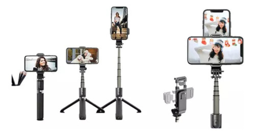 Bastão De Selfie Com Controle Remoto Bluetooth Altomex Zb011 Cor Rosa