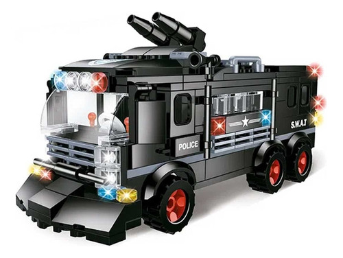 Ônibus Polícia Operações Especiais 279 Peças Compatível Lego