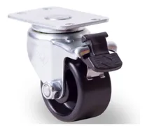 Comprar Rodaja 2 PuLG. Llantas Industriales 100 Kg, Nylon Buje Freno