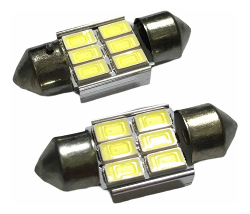 1x Foco Domo T11x31mm 6 Smd Led 5730 12v Canbus Sin Error