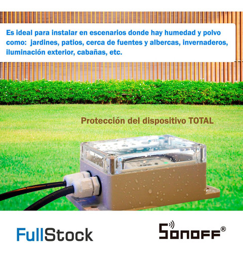 Carcaza Impermeable Ip66 Compatible Con Equipos Sonoff