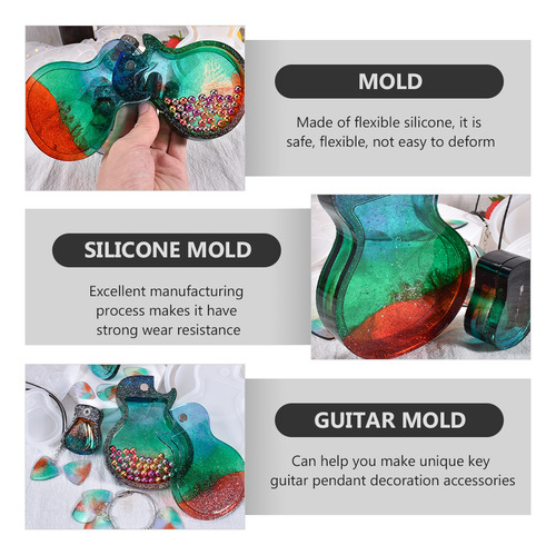 Molde Para Guitarra De Joyería Simple, 2 Juegos