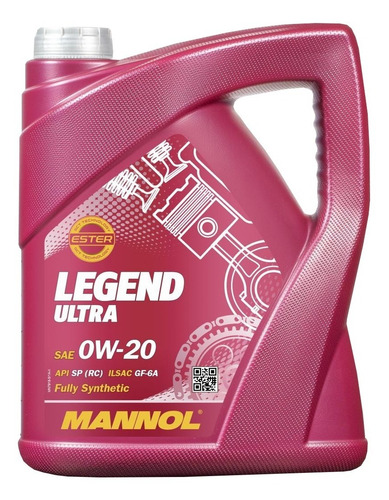 Imagen 1 de 6 de Aceite Mannol Legend Ultra 0w20 4 Lts Sintético Aleman