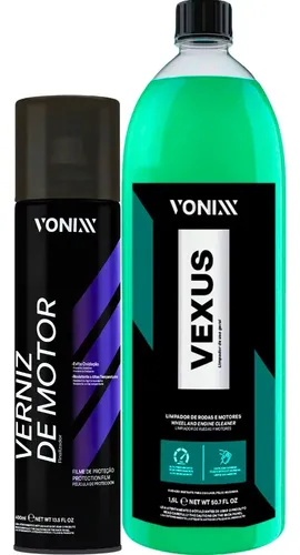 Verniz de Motor 400ml Vonixx Proteção e Brilho Acetinado Carro