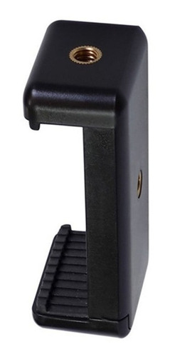 Suporte Clip Para Celular, Com Rosca 1/4 P/ Tripé Cor Preto