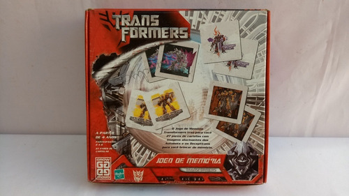 Jogo Da Memoria Transformers 27 Pçs 02084 Grow