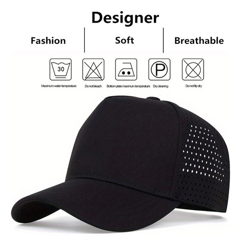 Gorras De Béisbol Transpirables Unisex De Color Liso Para Pr