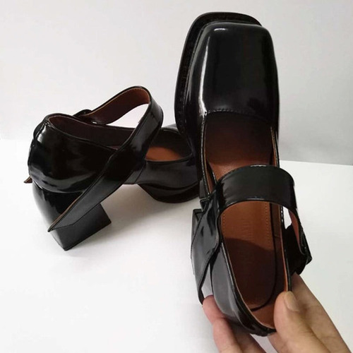Zapatos Negros Importados Coquette Elegante 38eu