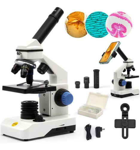 Kit De Microscopio Monocular Compuesto Swift Para Niños Estu