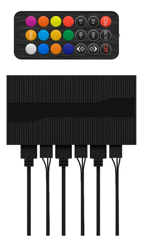 Controladora Hub Fan Argb Pwm 6 Puertos Xigmatek