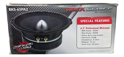 Medio Rango 500 Watts 6.5 Pulgadas - Rock Series|rks-65pa4
