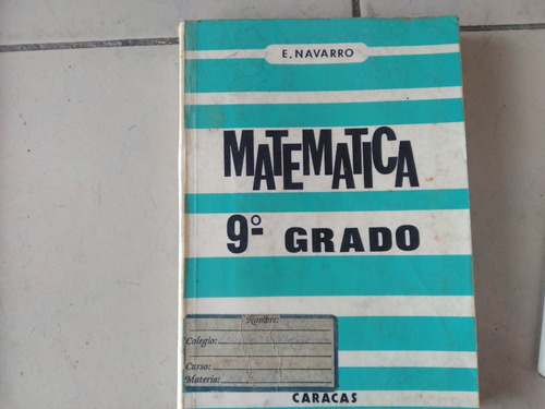 Libro Matemática 9 Grado