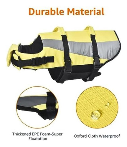 Chaleco Salvavidas Ajustable Para Perros Basics Con Rayas Re