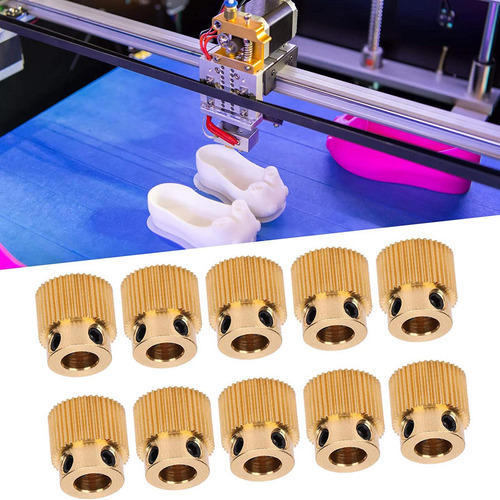 2 Impressora 3d 10 Peças Com 40 Dentes E 5 Mm De Latão