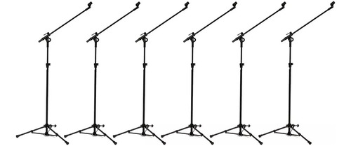 6 Pedestais Suporte P/ Microfone Girafa Vector Pmv-01-p Sht