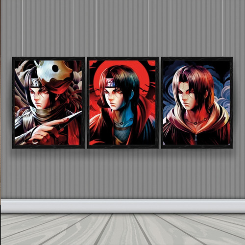 Cuadro 3d Lenticular Itachi Ambu Akatsuki