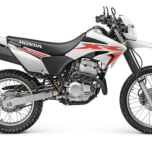 Stickers Calcomanias Para Moto Honda Xr 250 Laterales Rojo Con Negro