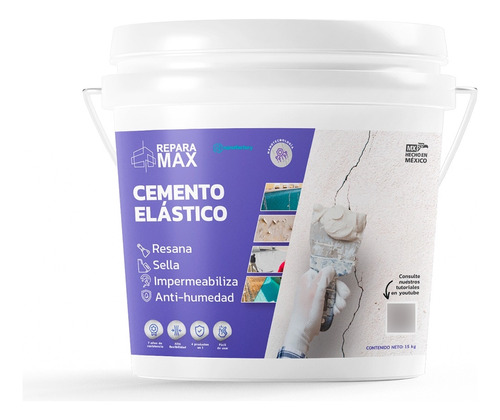 Reparador De Fisuras Y Grietas Impermeable Cemento Elástico