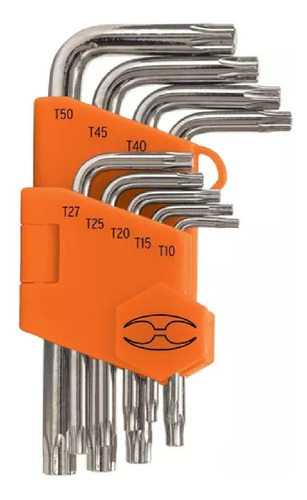 Juego 9 Llaves Truper 15554 Torx Milimetricas C/organizador