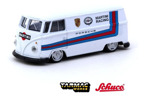 Miniatura Vw Kombi T1 Panel Van Martini 1/64 Tarmac Schuco