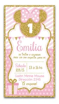 Comprar Invitación Tarjeta Digital Minnie Cumpleaños 2 Formatos