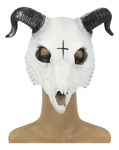 Máscara De Cabra De Halloween, Pu, Animal, Disfraz De Gradua