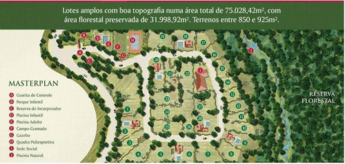 Lotes De 850 A 998m² Em Condomínio Reservado, Com Trilha Ecológica, Na Cidade Abençoada Pelo Dedo De Deus - Te0118