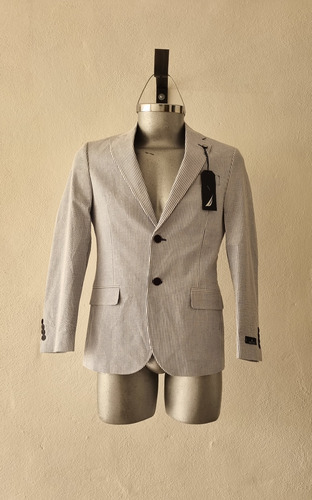 Blazer Saco Fit A Rayas Nautica Hombre Talla 36 / L