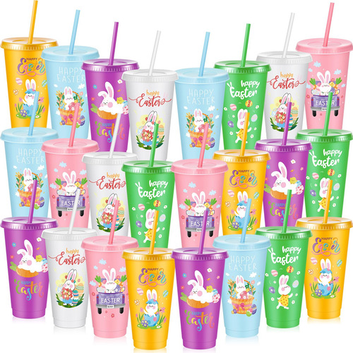 Vaso Con Forma De Conejito Uiifan De Easter Cups Con Tapa Y