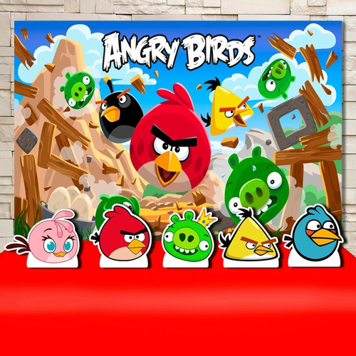 Painel De Festa Infantil Angry Birds Promoção
