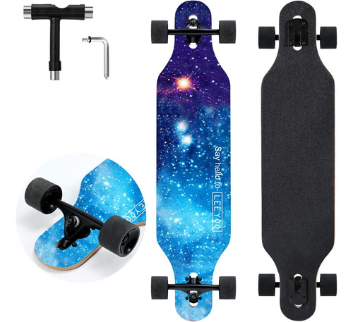 Tlhb Monopatín Longboard, Longboard Drop Through De 41 Pulga