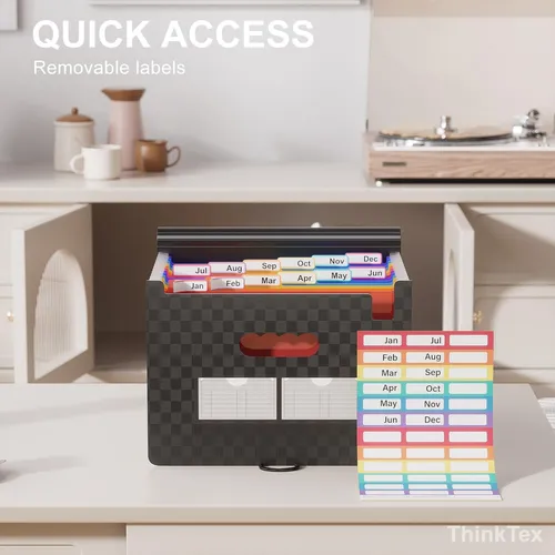 Organizador De Archivos De Acordeon De 12 Bolsillos Carta