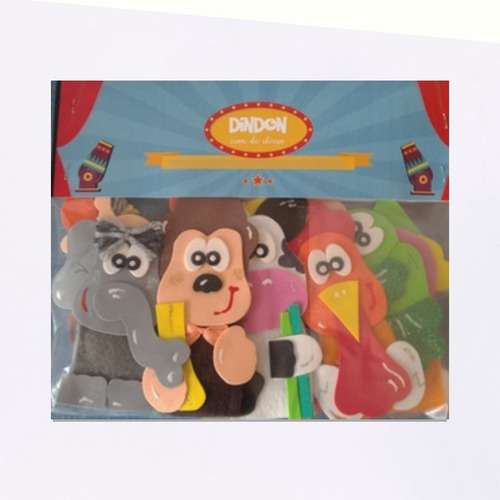Titeres De Dedo De Animales - Pack Por 10 Unidades