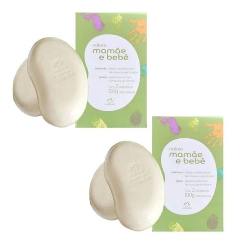 Sabonete Em Barra Mamãe E Bebê 2x100g (2 Caixas) - Natura