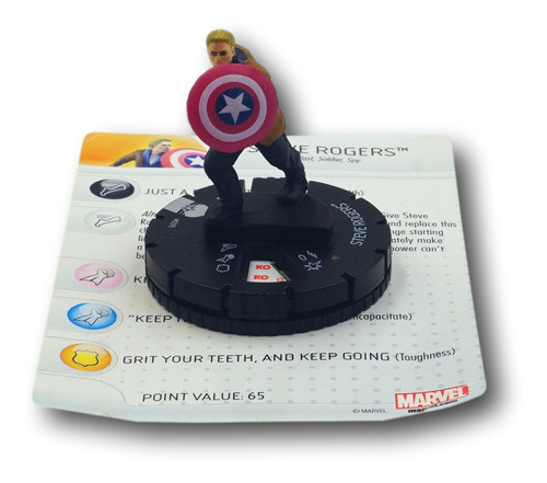 Heroclix Marvel Winter Soldier Steve Rogers #009 Rare