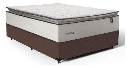 Box Casal + Colchão De Molas Ensacadas Pillow Top Supreme