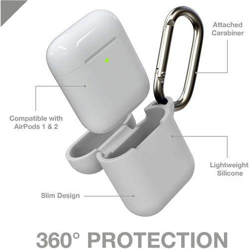 Funda Estuche Silicona Gear4 Apollo Para Apple AirPods 1 & 2