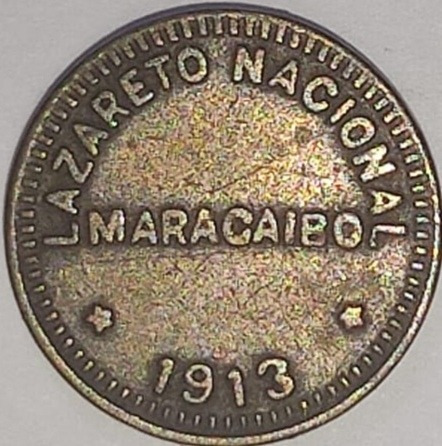 Ficha De 1/8 Real Lazareto Nacional 1913
