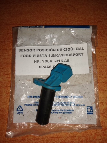 Sensor De Posicion Cigueñal Ford Ka/fiesta 1.6/ecosport  