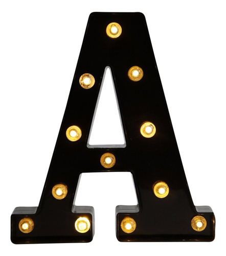 Luces Led Decorativas Con Letras Del Alfabeto Duraderas Lu [