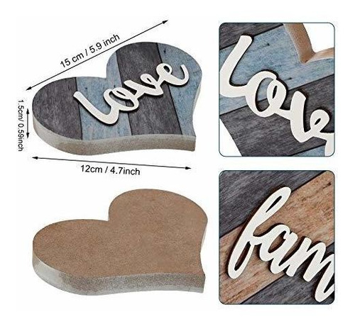 Letreros Decorativos 2 Piezas De Letrero De Madera Rústico
