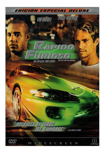 Dvd Rápido Y Furioso (the Fast And The Furious) (2001)