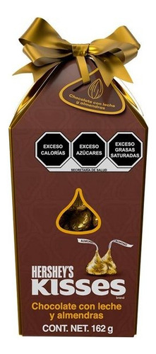 3 Pza Chocolate Hershey's Kisses Almendra Secret 162 G