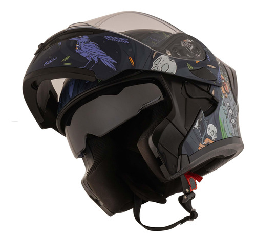 Casco Abatible R7 Racing Unscarred Chaman Doble Mica Dot