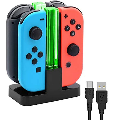 Base De Carga Para Nintendo Switch Joy-con, Estacion De Car