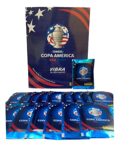 Album Copa America Usa 2024 + 10 Sobres Panini