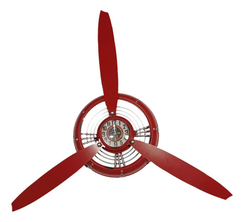 Decoração De Parede De Hélice Do Avião Vermelho