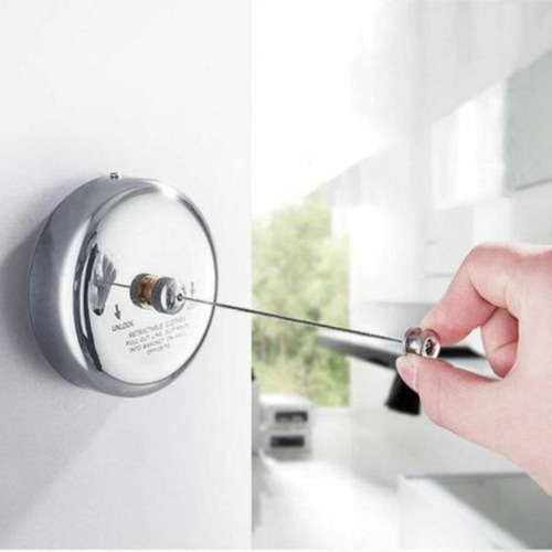Varal Retratil Inox Hoteis Varandas Banheiro Lavanderia Box
