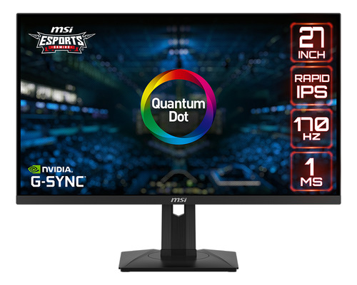 Monitor Msi G274pqf-qd Gaming 170 Hz 1ms G-sync 27 Pulgadas