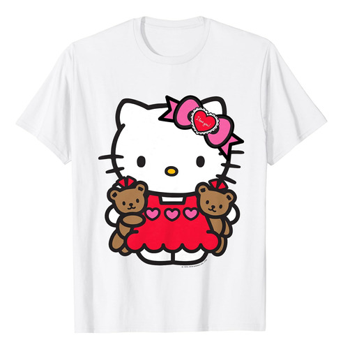 Camiseta Con Osito De Peluche De Hello Kitty Valentine